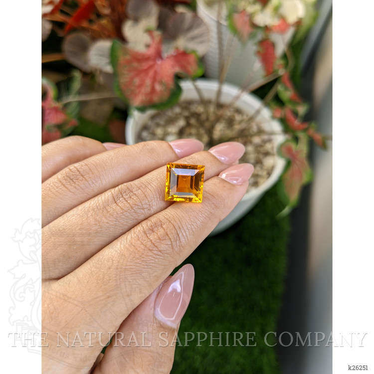 10.53 Ct. Yellowish Orange Citrine from Brazil
