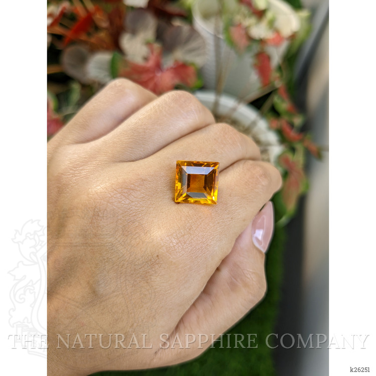 10.53 Ct. Yellowish Orange Citrine from Brazil