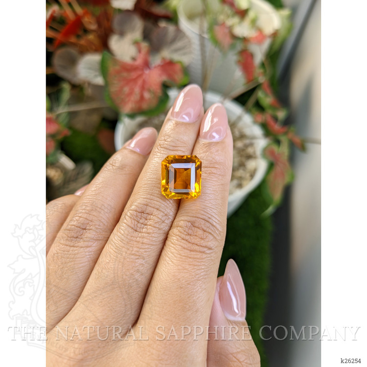 10.31 Ct. Yellowish Orange Citrine from Brazil