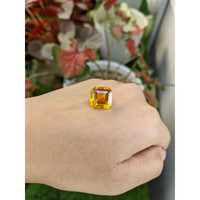10.21 Ct. Yellowish Orange Citrine from Brazil Life Style