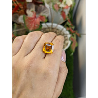 10.21 Ct. Yellowish Orange Citrine from Brazil Life Style