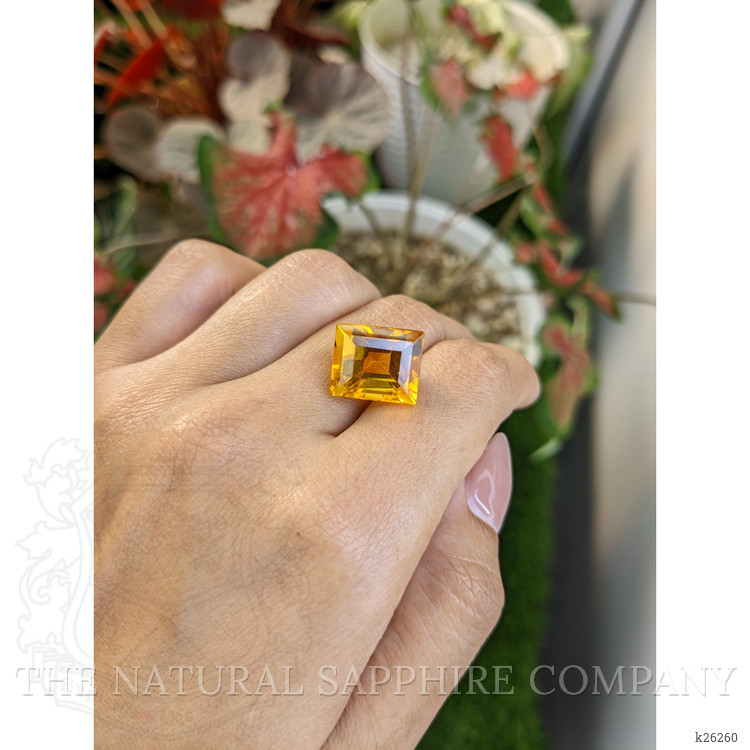 10.89 Ct. Yellowish Orange Citrine from Brazil