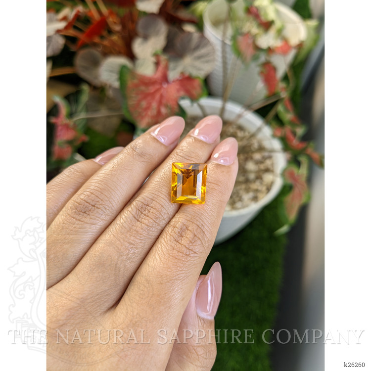 10.89 Ct. Yellowish Orange Citrine from Brazil