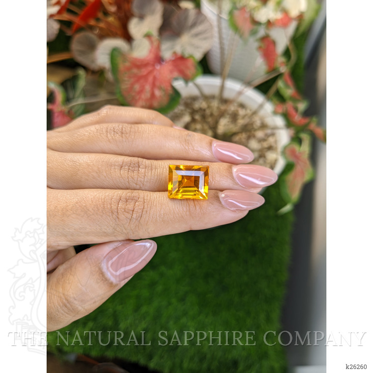 10.89 Ct. Yellowish Orange Citrine from Brazil