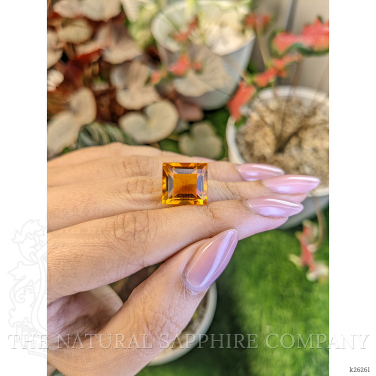12.88 Ct. Yellowish Orange Citrine from Brazil