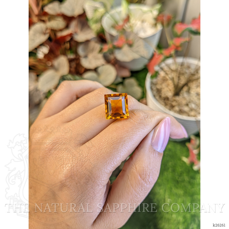 12.88 Ct. Yellowish Orange Citrine from Brazil