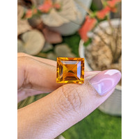 12.88 Ct. Yellowish Orange Citrine from Brazil Life Style