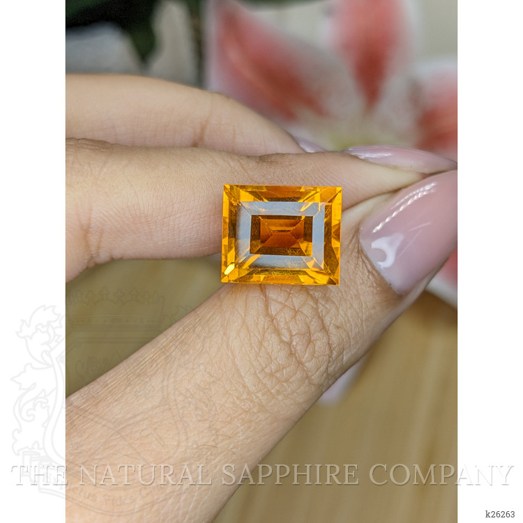 10.26 Ct. Orange Citrine from Brazil