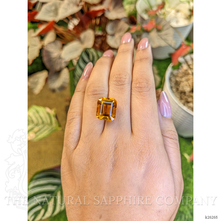 9.56 Ct. Yellowish Orange Citrine from Brazil
