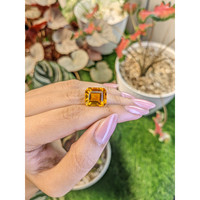 9.56 Ct. Yellowish Orange Citrine from Brazil Life Style