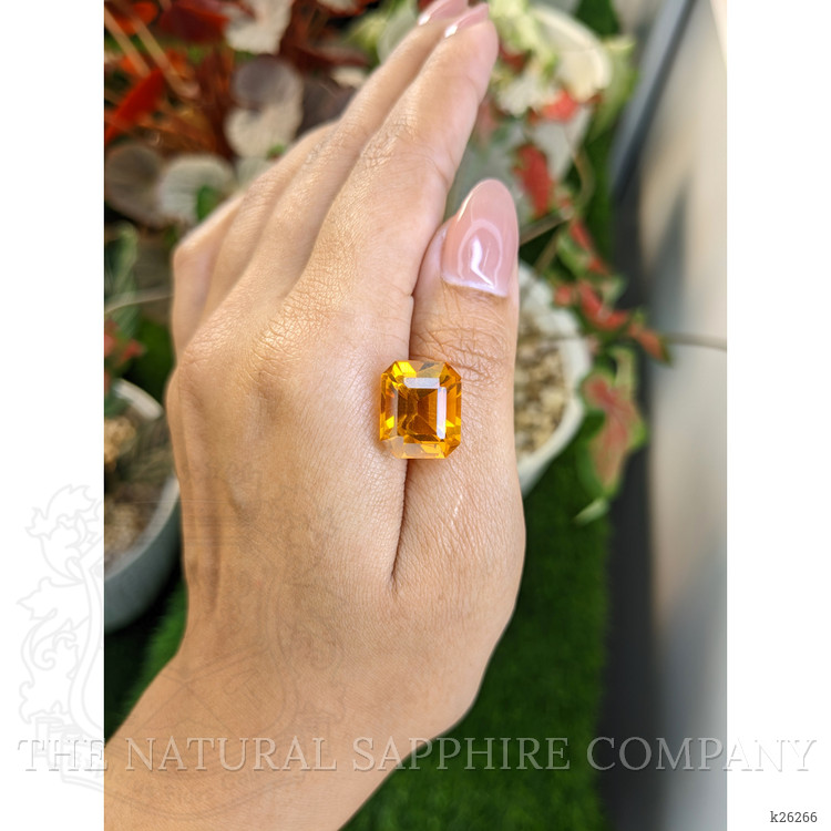 10.61 Ct. Yellowish Orange Citrine from Brazil