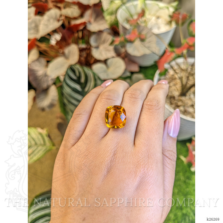 10.56 Ct. Yellowish Orange Citrine from Brazil