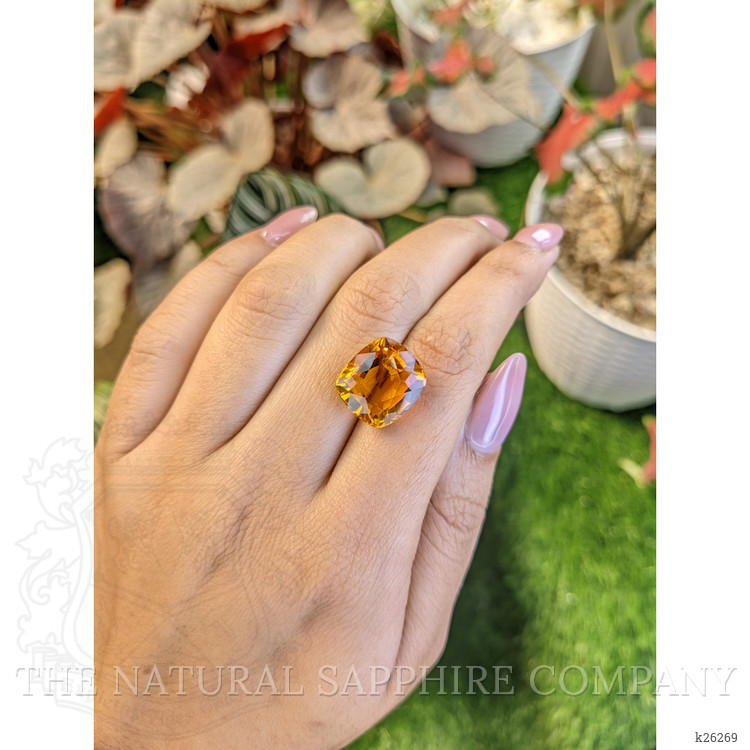 10.56 Ct. Yellowish Orange Citrine from Brazil