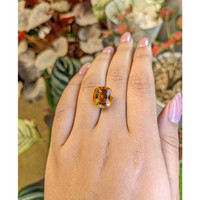 7.58 Ct. Orange Citrine from Brazil Life Style