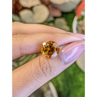 6.17 Ct. Yellowish Orange Citrine from Brazil Life Style