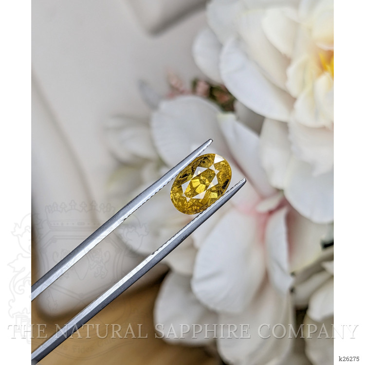 4.14 Ct. Brownish Yellow Chrysoberyl from Ceylon (Sri Lanka)