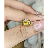 4.14 Ct. Brownish Yellow Chrysoberyl from Ceylon (Sri Lanka) Life Style
