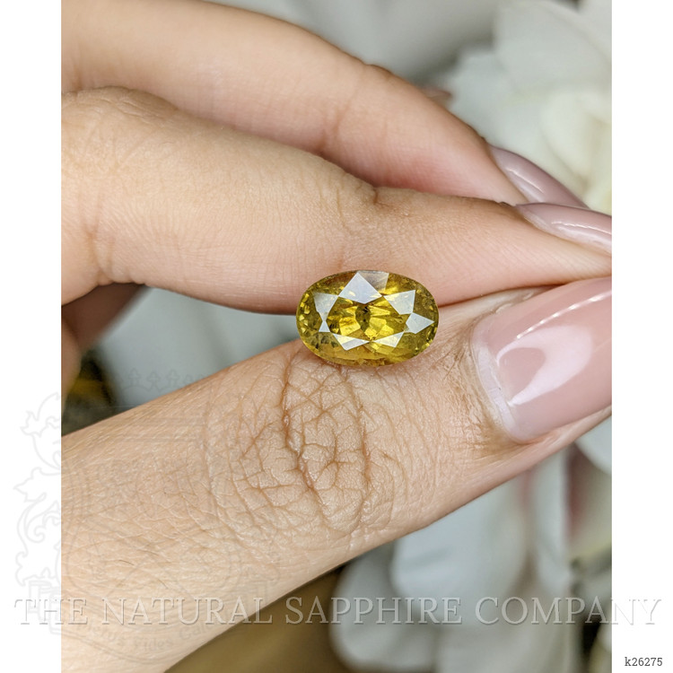 4.14 Ct. Brownish Yellow Chrysoberyl from Ceylon (Sri Lanka)
