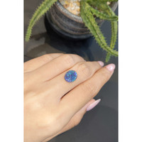 2.27 Ct. Cabochon Black Opal from Australia Life Style
