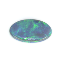Men's Semi-Black Opal Ring 8.58 Ct., 14K Yellow Gold Combination Stone