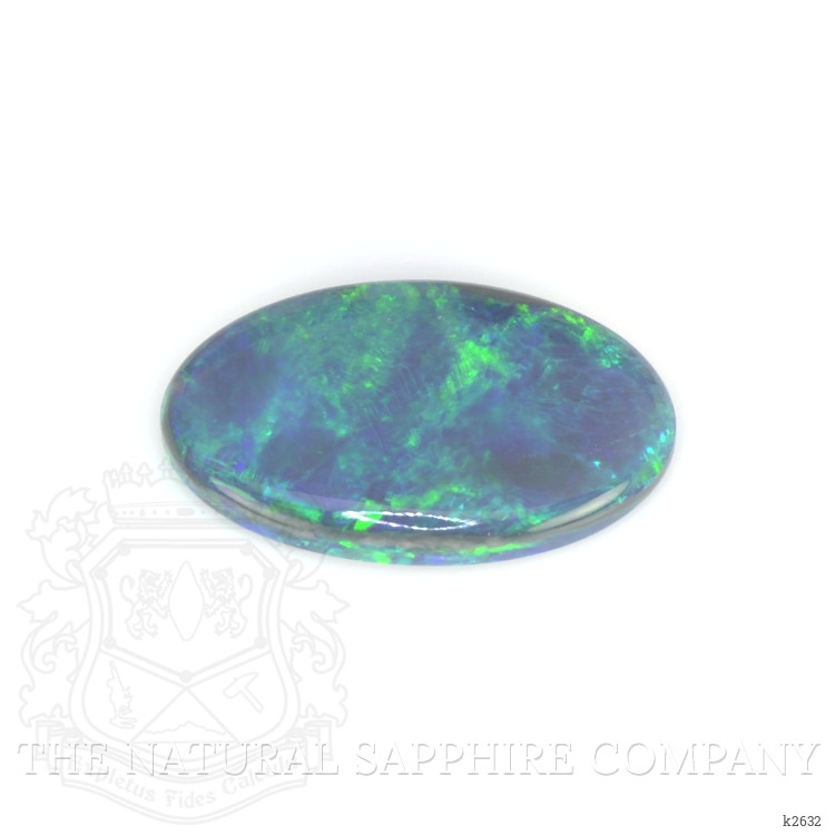 Men's Semi-Black Opal Ring 8.58 Ct., 14K Yellow Gold