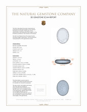 3.21 Ct. Cabochon Black Opal from Australia 3 D Scan Report