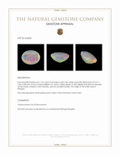1.23 Ct. Multi Color White Opal (Light Opal) from Ethiopia Appraisal