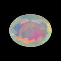 1.23 Ct. Multi Color White Opal from Ethiopia Video