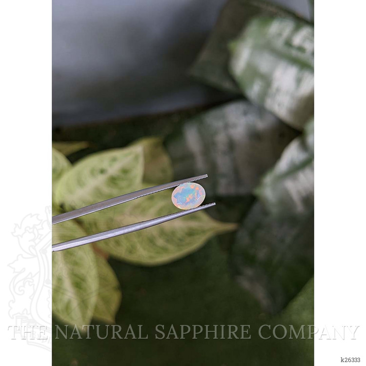 1.23 Ct. Multi Color White Opal from Ethiopia