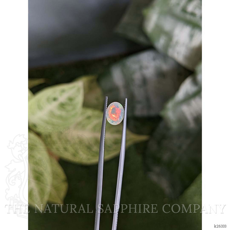 1.23 Ct. Multi Color White Opal from Ethiopia