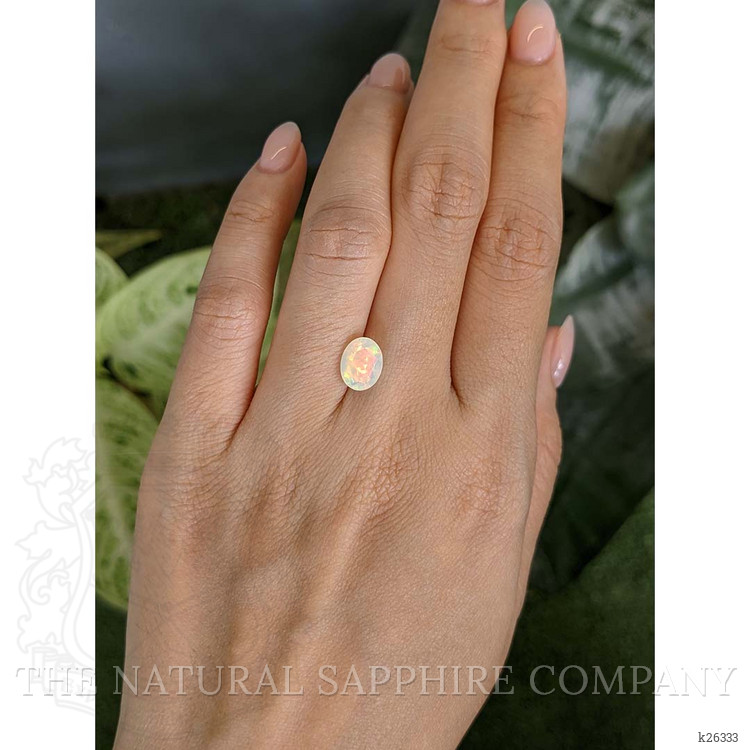 1.23 Ct. Multi Color White Opal from Ethiopia