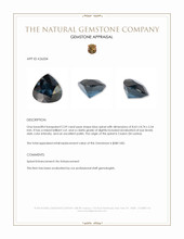 2.59 Ct. Blue Spinel from Ceylon (Sri Lanka) Appraisal