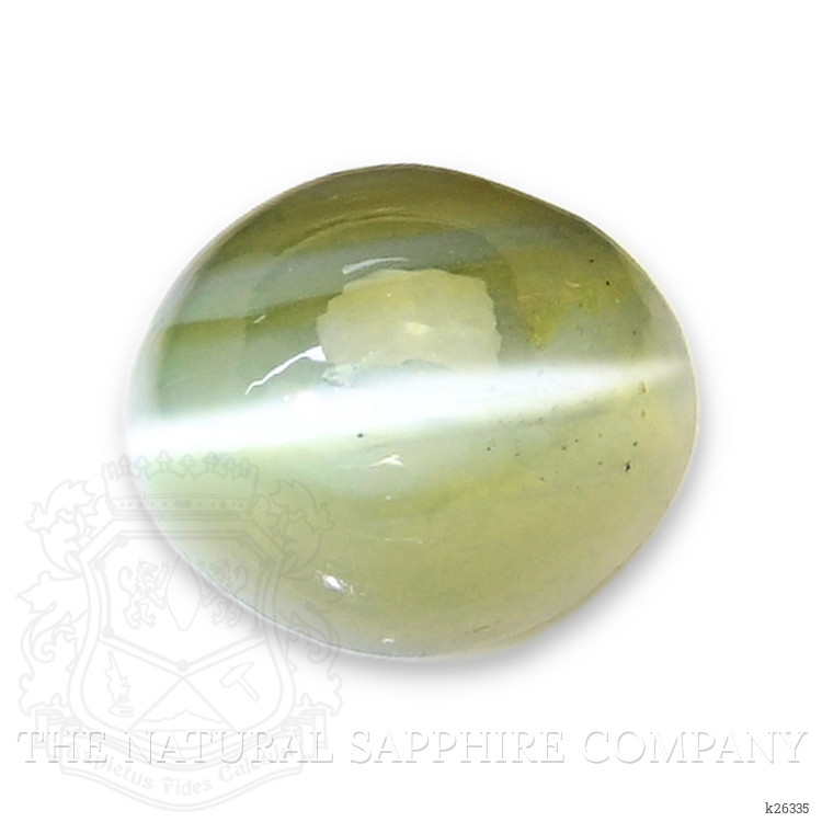 1.36 Ct. Green Cabochon Chrysoberyl from Ceylon (Sri Lanka)