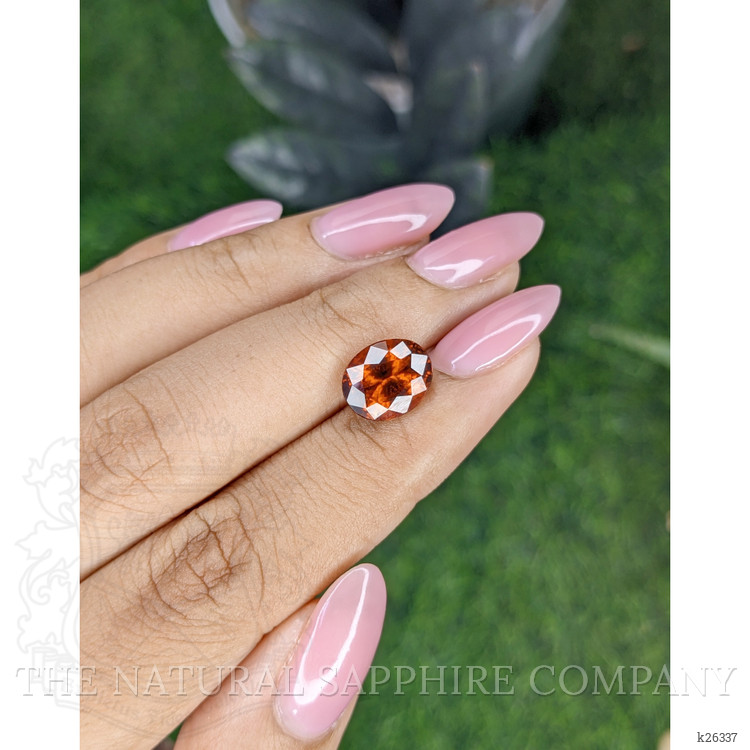 3.73 Ct. Reddish Orange Hessonite Garnet