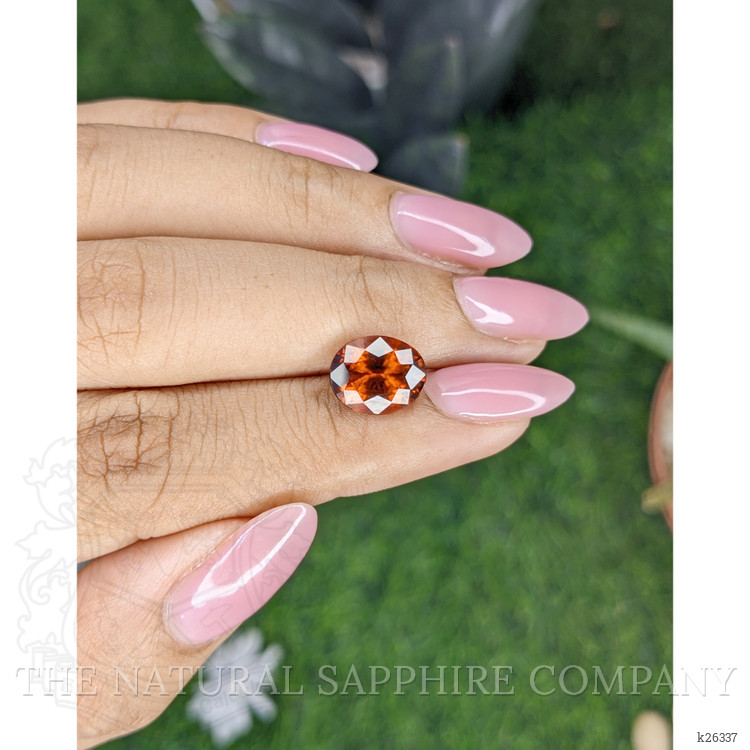 3.73 Ct. Reddish Orange Hessonite Garnet