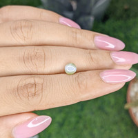 1.08 Ct. Green Cabochon Chrysoberyl from Ceylon (Sri Lanka) Life Style