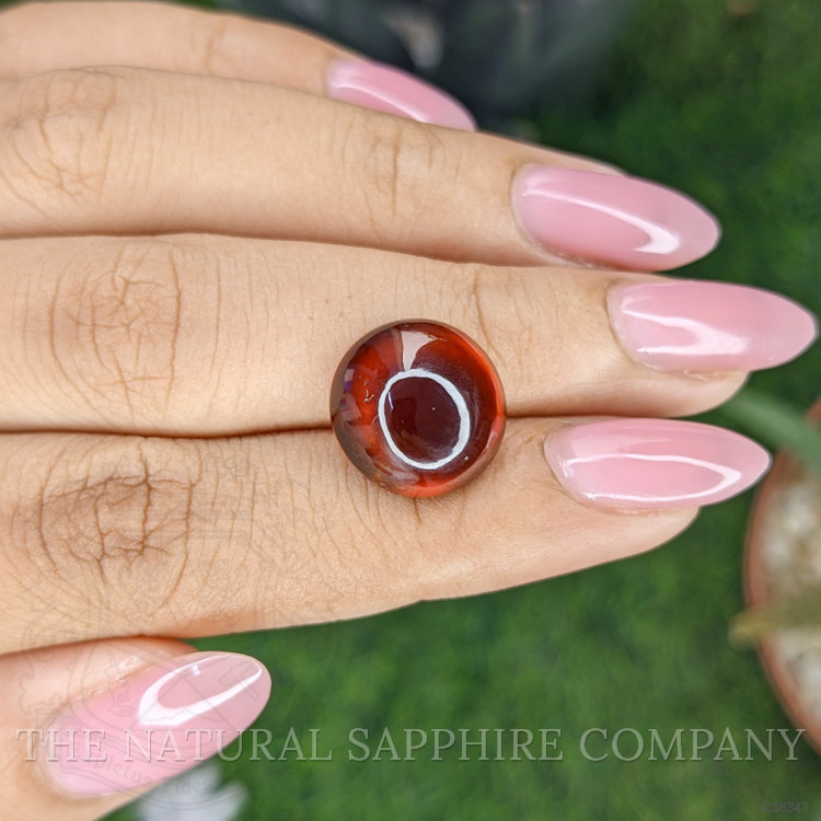 11.44 Ct. Red Cabochon Hessonite Garnet