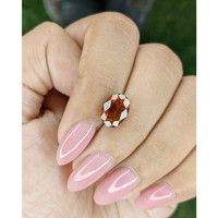 3.21 Ct. Orange Hessonite Garnet Life Style