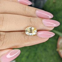 3.83 Ct. Yellow Zircon from Ceylon (Sri Lanka) Life Style