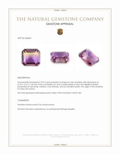 10.93 Ct. Bi Color Ametrine from Ceylon (Sri Lanka) Appraisal