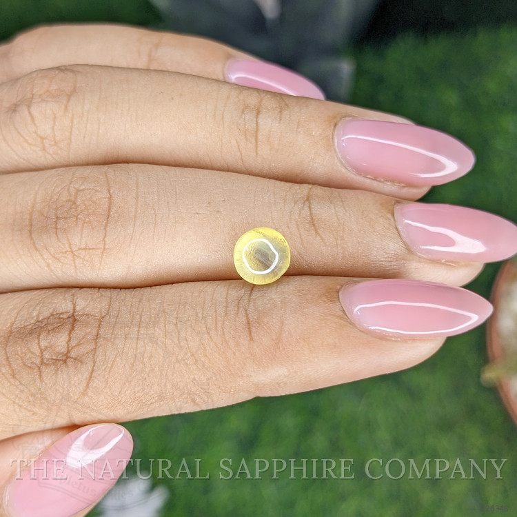 1.94 Ct. Yellow Cabochon Chrysoberyl from Ceylon (Sri Lanka)