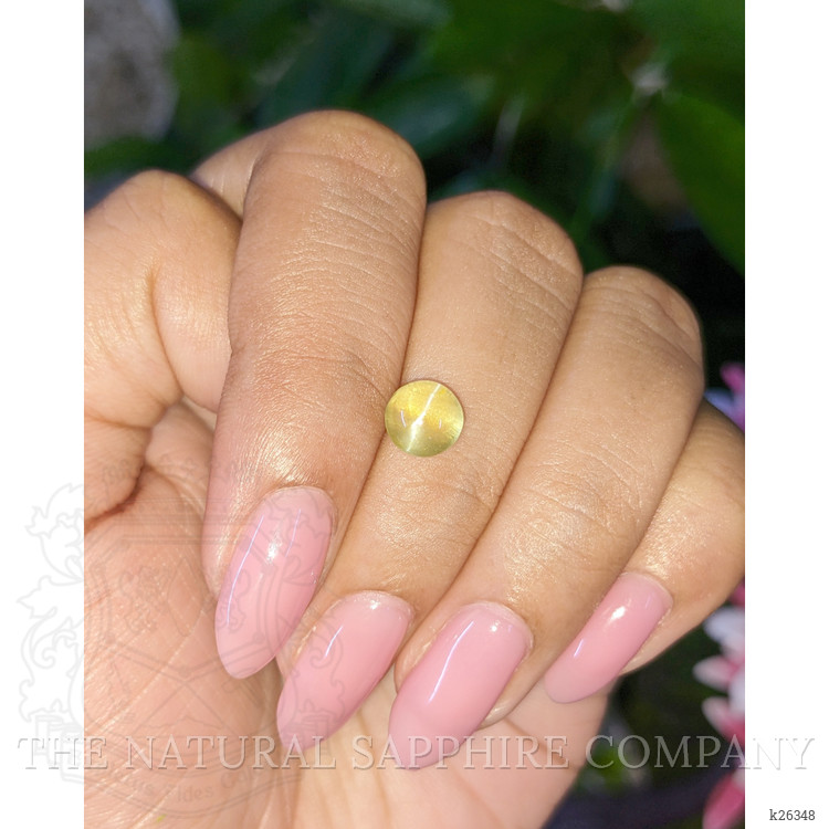1.94 Ct. Yellow Cabochon Chrysoberyl from Ceylon (Sri Lanka)