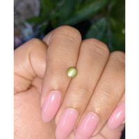 1.07 Ct. Green Cabochon Chrysoberyl from Ceylon (Sri Lanka) Life Style