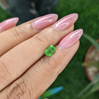 0.77 Ct. Tsavorite Garnet from Tanzania Life Style