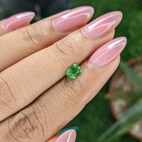 0.59 Ct. Tsavorite Garnet from Tanzania Life Style
