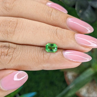0.91 Ct. Tsavorite Garnet from Tanzania Life Style