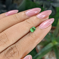 0.46 Ct. Tsavorite Garnet from Tanzania Life Style