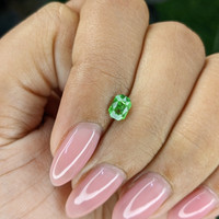 0.53 Ct. Tsavorite Garnet from Tanzania Life Style
