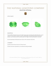 0.64 Ct. Tsavorite Garnet from Tanzania Appraisal