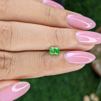 0.64 Ct. Tsavorite Garnet from Tanzania Life Style